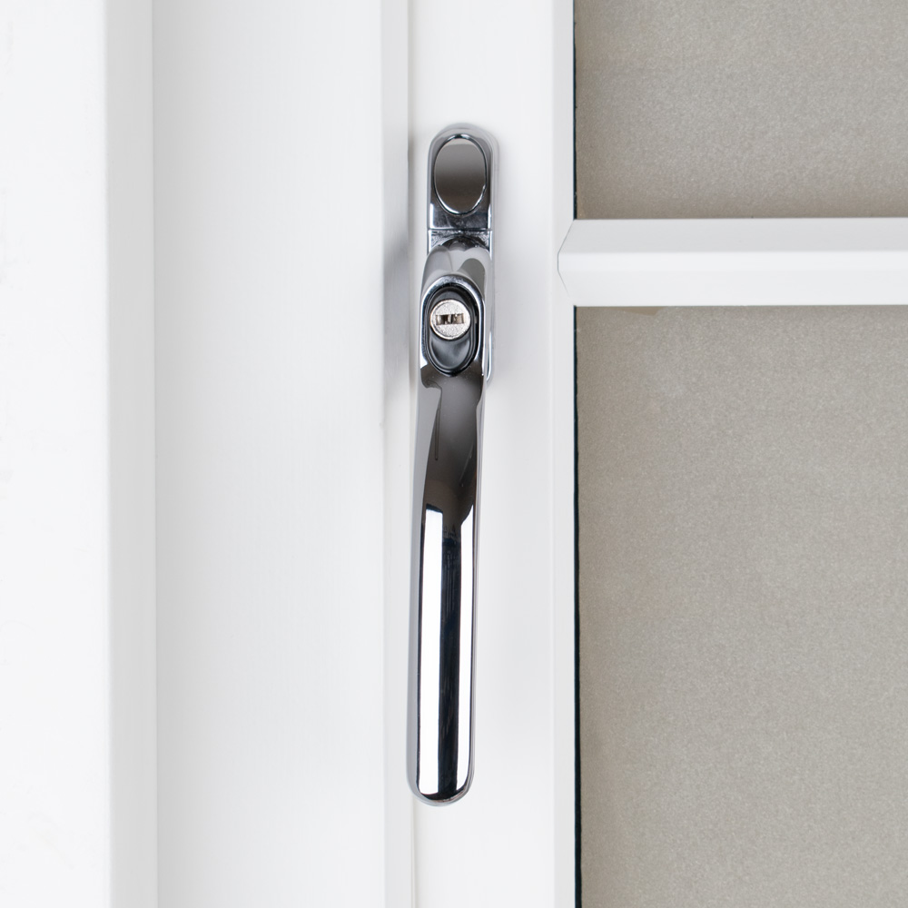 Timber Series Connoisseur MK2 Inline Locking Espag Window Handle - Polished Chrome (Non Handed)